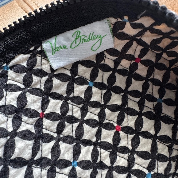 Vera Bradley Cotton Duffel Bag Black White Barcelona Print Quilted Travel Tote L - Picture 7 of 13